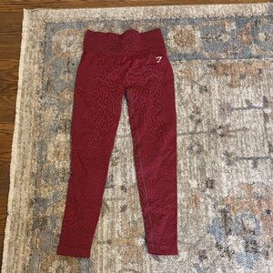 Gymshark Red Patterned Leggings
